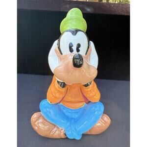 Adorable Disney Treasure Craft Goofy 13" Ceramic Cookie Jar Excellent Condition!